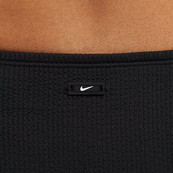Nike High-Waisted Ribbed Bikini Bottom | Size M | NWT | Black | Cheeky Fit - Picture 3 of 4